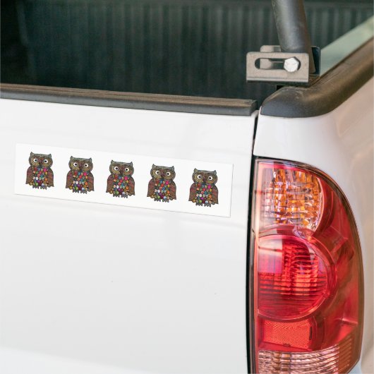 Patchwork Uil Bumpersticker (Op Truck)