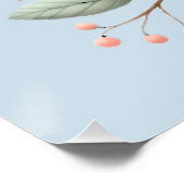 Patchwork Uil in Fantasievol Boslandschap Perfect Poster (Hoek)