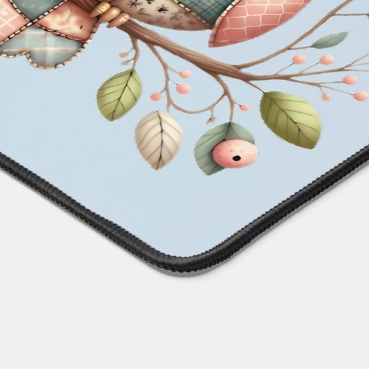 Patchwork Uil in grillig bos Bureaumat (Hoek)