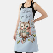 Patchwork Uil in grillig bos Schort (Insitu)