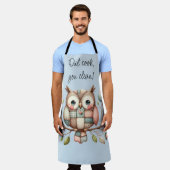 Patchwork Uil in grillig bos Schort (Gedragen)