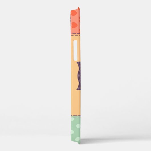 Patchwork Uil Naadloos Patroon Case-Mate iPhone Case (Achterkant / Rechts)