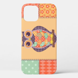 Patchwork Uil Naadloos Patroon Case-Mate iPhone Case