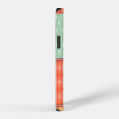 Patchwork Uil Vintage Naadloos Patroon iPhone Hoesje (Rechterkant)