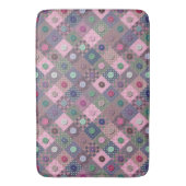 Patchwork Uniek patroon met meerdere kleuren voor Badmat (Voorkant Verticaal)