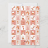 Patchwork Vakantie Motief Foto Vakantie Kaart (Achterkant)