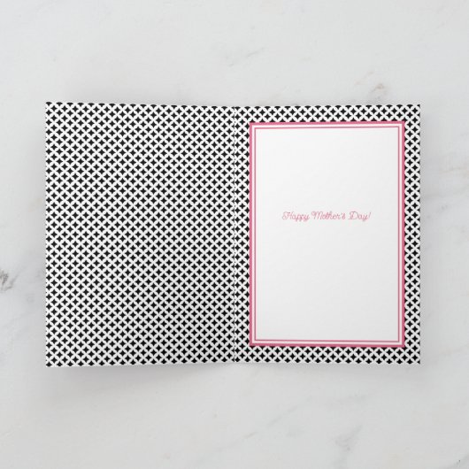 Patchwork van de liefde Moederdag Kaart (Binnen)