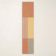 Patchwork van patronen 1 Chiffon sjaal