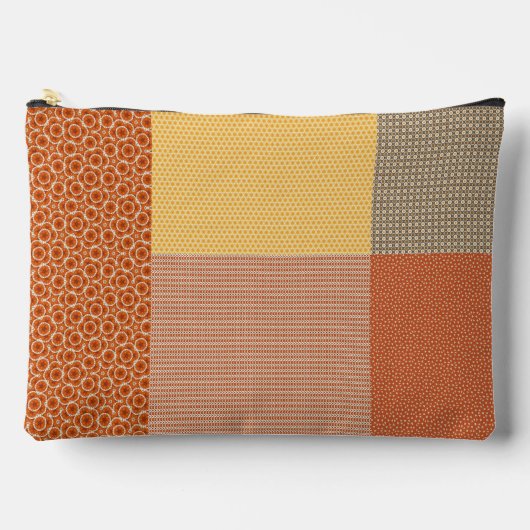 Patchwork van patronen 1 cosmetische zak etui (Voorkant)