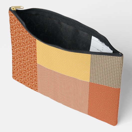 Patchwork van patronen 1 cosmetische zak etui (Open)