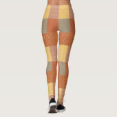 Patchwork van patronen 1 Leggings (Achterkant)