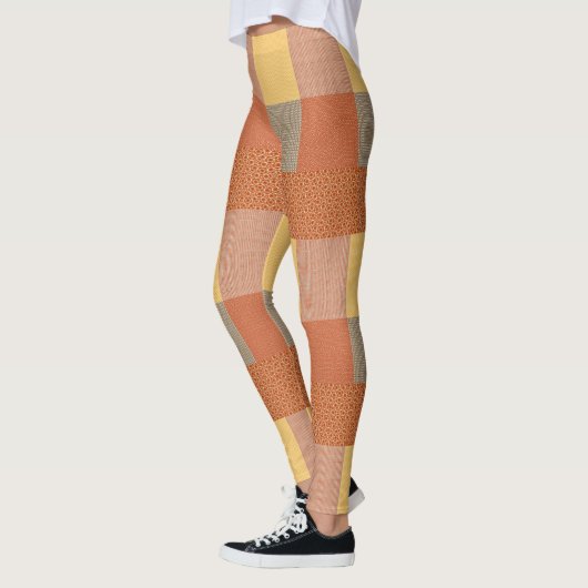 Patchwork van patronen 1 Leggings (Links)