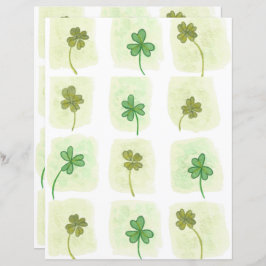 Patchwork van Shamrocks en Clover Scrapbook Papier