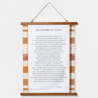 Patchwork van thuis hangend wandkleed
