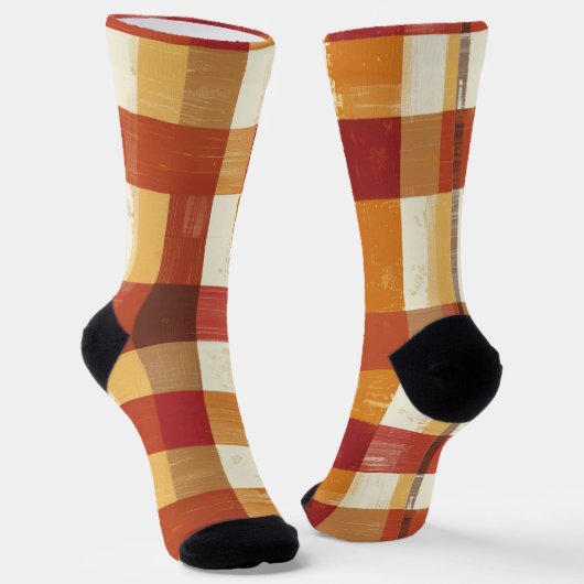 Patchwork van thuis sokken (Gebogen)