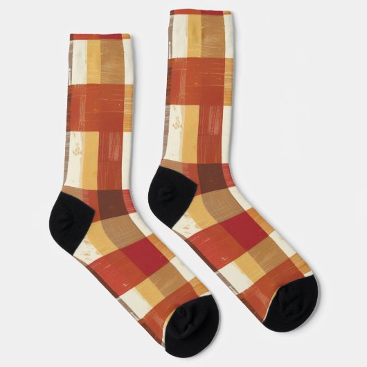 Patchwork van thuis sokken (Rechts)