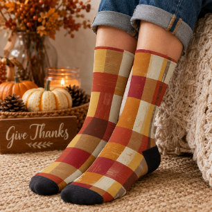 Patchwork van thuis sokken
