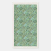 Patchwork van zeegroene papieren gastendoekjes servet (Voorkant)