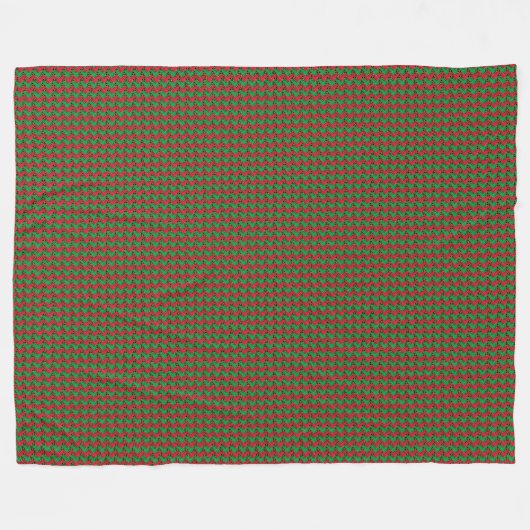 Patchwork Vanuatu Flag Pattern Fleece Deken (Voorkant (Horizontaal))