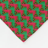 Patchwork Vanuatu Flag Pattern Fleece Deken (Hoek)