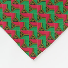 Patchwork Vanuatu Flag Pattern Fleece Deken