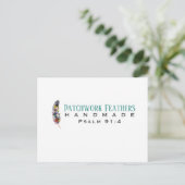 Patchwork Veren Deken Briefkaart (Staand voorkant)