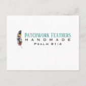 Patchwork Veren Deken Briefkaart (Voorkant)