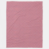 Patchwork Verenigde Staten Vlag Patroon Fleece Deken (Voorkant)