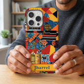 Patchwork Verjaardagscadeau voor oudere Afro-Ameri Case-Mate iPhone Case