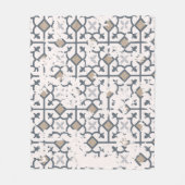 Patchwork verleden:  slijtageeffect fleece deken (Voorkant)