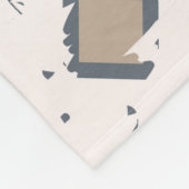 Patchwork verleden:  slijtageeffect fleece deken (Hoek)