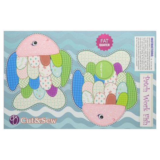 Patchwork-vissen knippen en naaien - DIY Plush Stof (Fat Quarter)