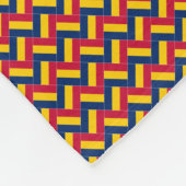 Patchwork vlagpatroon van Tsjaad Fleece Deken (Hoek)