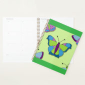 Patchwork Vlinderpatroon op Groen Planner (Display)