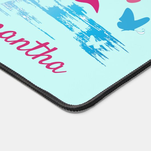 Patchwork Vlinders Design Desk Mat (Hoek)