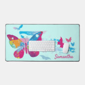 Patchwork Vlinders Design Desk Mat (Keyboard & Muis)