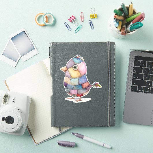 Patchwork Vogelsticker Sticker (iPad Cover)