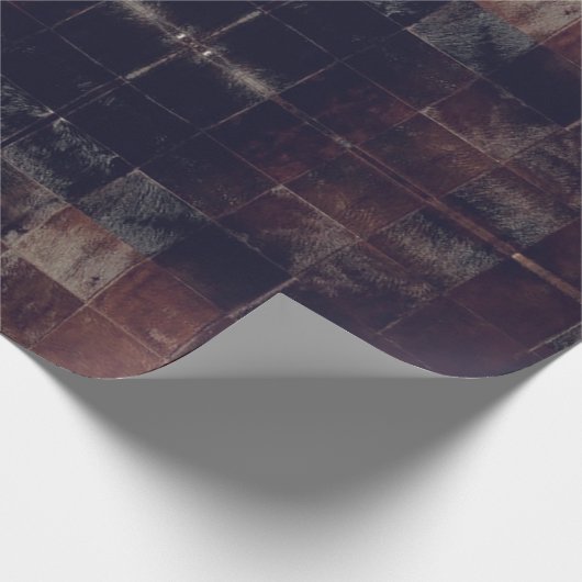 Patchwork voor Koeienhuid Tan Print wrapping papie Cadeaupapier (Hoek)