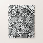 Patchwork voor zwart-wit dvd-station 04 legpuzzel (Verticaal)