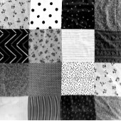 patchwork voor zwart-wit  weefsel Case-Mate iPhone case