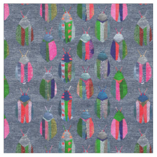 Patchwork Vuurvliegjes Stof