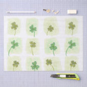 Patchwork-Waterverf Shamrock Pattern-document Tissuepapier (Craft)