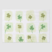 Patchwork-Waterverf Shamrock Pattern-document Tissuepapier (Voorkant)