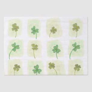 Patchwork-Waterverf Shamrock Pattern-document Tissuepapier