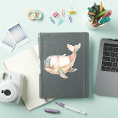 Patchwork Whales Sticker (iPad Cover)