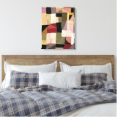 Patchwork (Wieg van de Zoon) | Sonia Delaunay | Canvas Afdruk (Insitu (Slaapkamer))