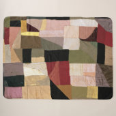Patchwork (Wieg van de Zoon) | Sonia Delaunay | Sherpa Deken (Voorkant (horizontaal))