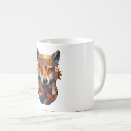 Patchwork Wolf Mok (Voorkant rechts)