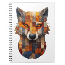 Patchwork Wolf Notitieboek