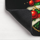 Patchwork Xmas Merry Christmas Tree Coquette Leopa Muismat (Hoek)